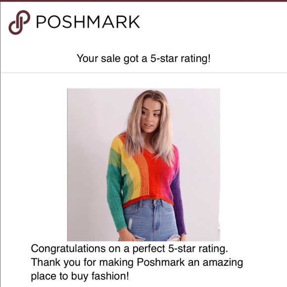 5⭐️ NEW LF PaperHeart Australian Rainbow Sweater - Picture 7 of 8